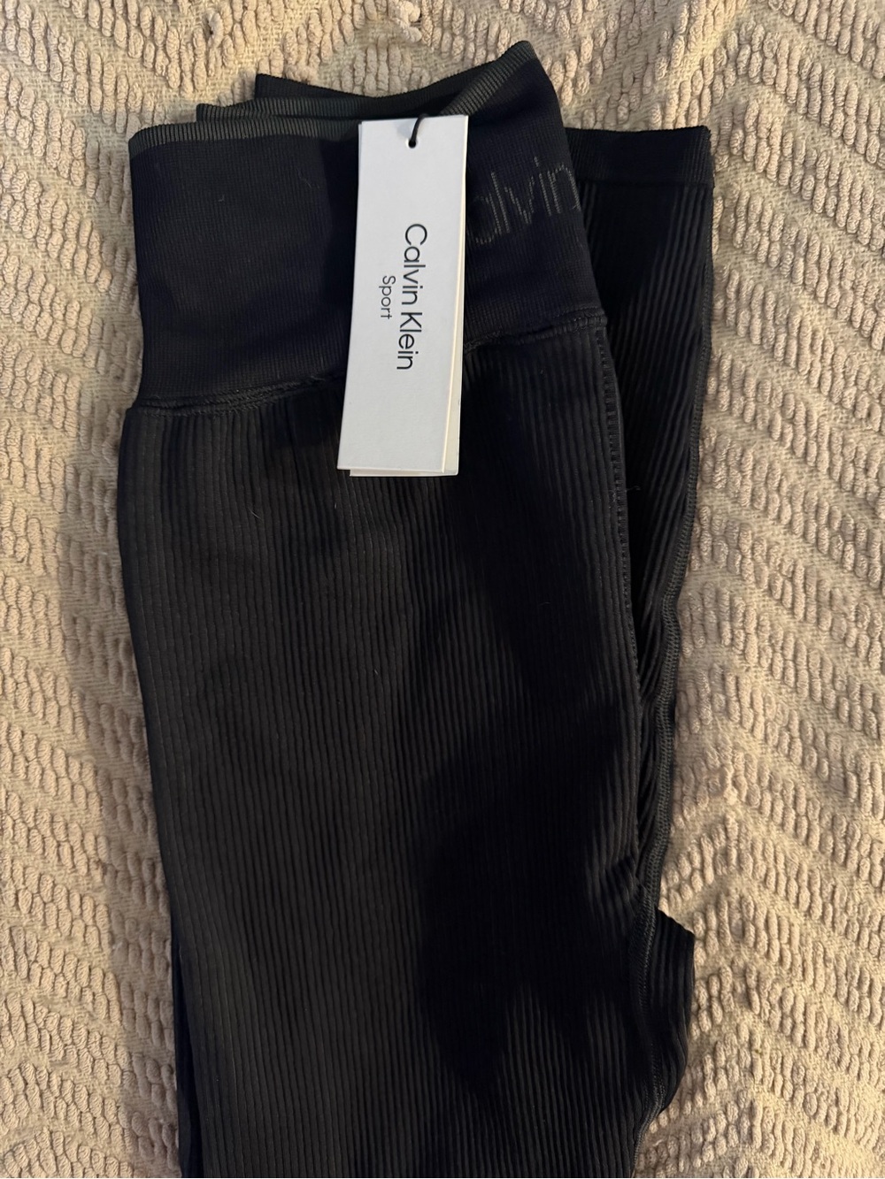Calvin Klein Black Ribbed Set - Picture 3 of 4